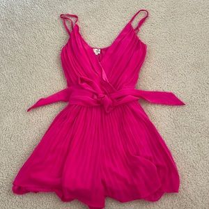 Hot pink romper